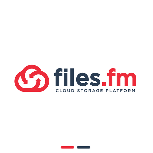 Files.fm logo and brand refresh for cloud storage platform Design by Saber Design