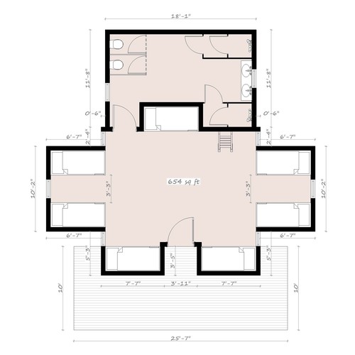 Summer Camp Tree House Cabin Design Design by D_MANN™