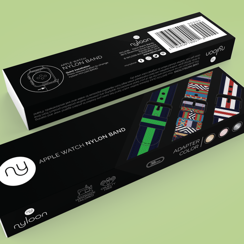 Packaging Design for custom made watch bands Design by Nanoz Abdi