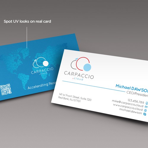 Give more muscle to research with graphic ID for CARPACCIO.cloud Design by kendhie