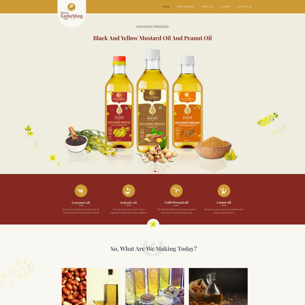 Website design for Oil company