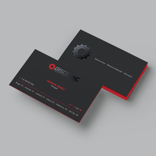 Business Card Design for Industrial Service Company Réalisé par Hasanssin