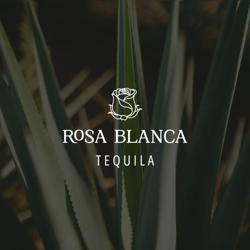 Tequila! A brand a logo that is made with LOVE for a new Tequila Company - ROSA BLANCA Design by Juh  D.