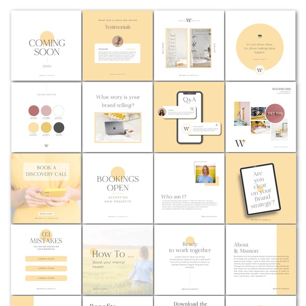 Social Media Branding design for herrlich_weiblich