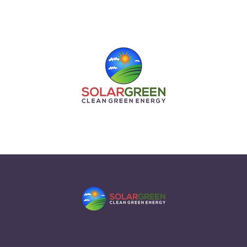 Logo for solar retailer, SolarGreen Design by Emhart Roosevelt