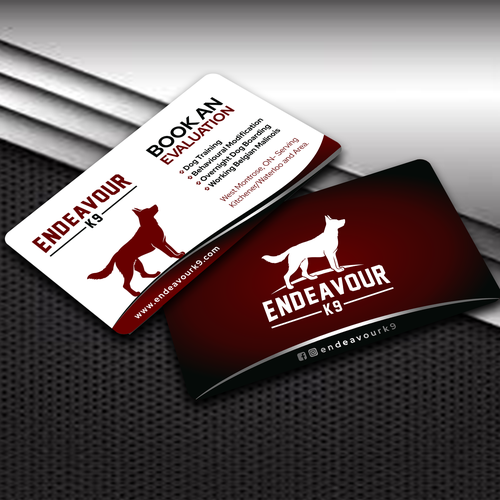 Design di Dog Boarding, Training Breeding Business Card di king fisher