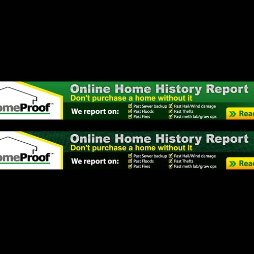 New banner ad wanted for HomeProof Design von Priyo