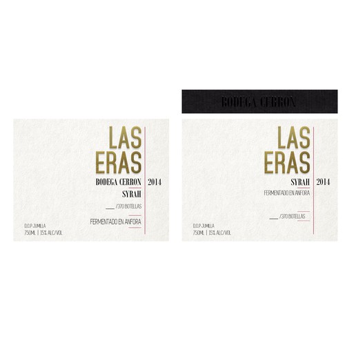 ORGANIC EXCLUSIVE WINE LABEL DESIGN - BODEGA CERRON Design by Ashleyjp