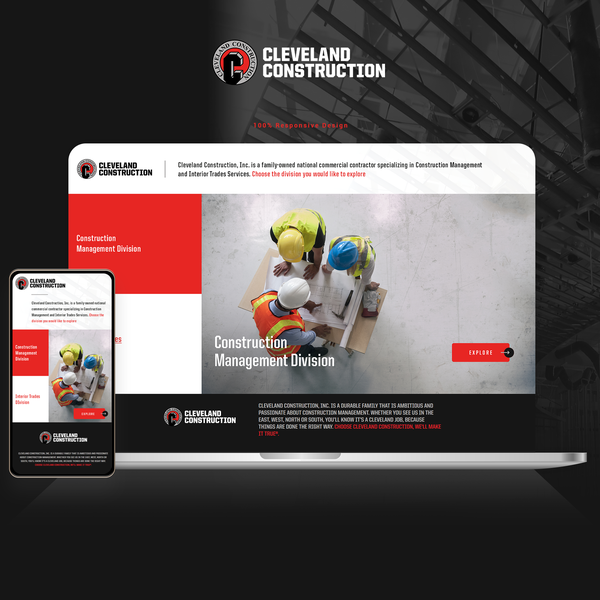 Diseño de dandyvasanth titulado "Landing page design for Clevelandconstruction.com"