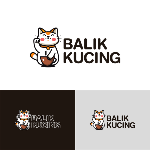 Design a cat cafe logo Design by do'ane simbok