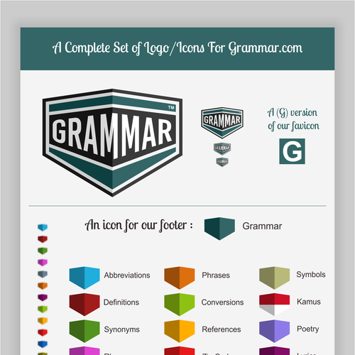 Designs | Set of logos/icons for Grammar.com | Icon or button contest