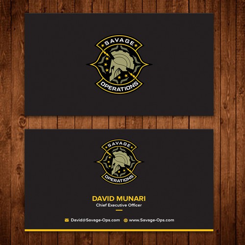 Business Card & Letterhead for Armed Security Agency Design by ™SF_Design™