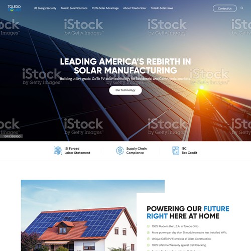 Website Redesign for Solar Panel Manufacturer and Tech Company Design by pixelwebplanet