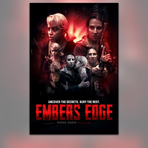 EMBERS EDGE - Captivating Movie Poster for our Thriller / Suspense / Drama Design by tusiah