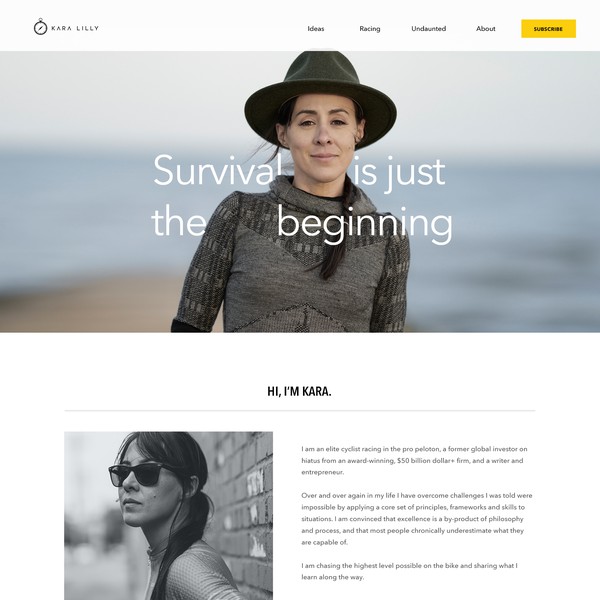 Personal web blog design