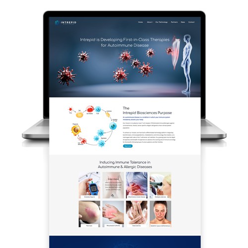 Designs Biotech Website Design Web page design contest