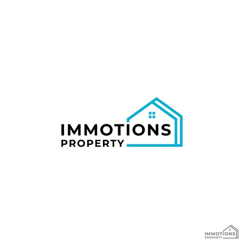 Logo IMMOTIONS PROPERTY Design by Dinaw_Studio