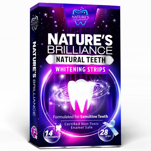 Natural Design Needed for Nature's Brilliance Whitening Strips Design by agooshe