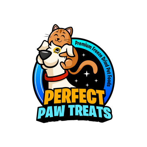 Perfect Paw Treats Modern & Vibrant Happy Logo Design by 2K Desain