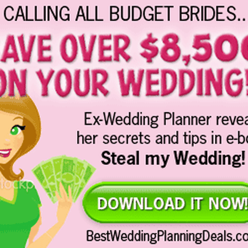 Steal My Wedding needs a new banner ad Design von RCharron