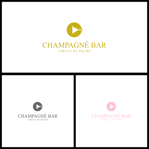 Luxury and modern Champagne Bar logo Design réalisé par Gladiator_Design