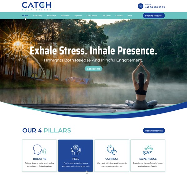 Design by Harmi titled "Website Home Page"