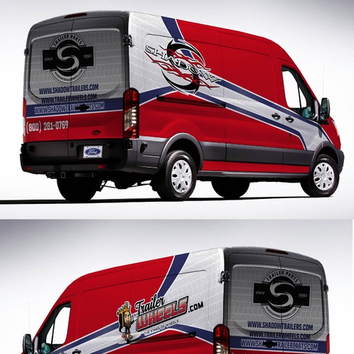 All Over Ford Transit Cargo Extended Wheel Base, High Roof, Van Wrap Design-ontwerp door victims