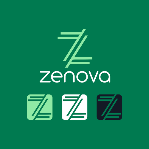 Zenova Logo: Revolutionary suite of health and wellness mobile apps Diseño de Kencono Wungu