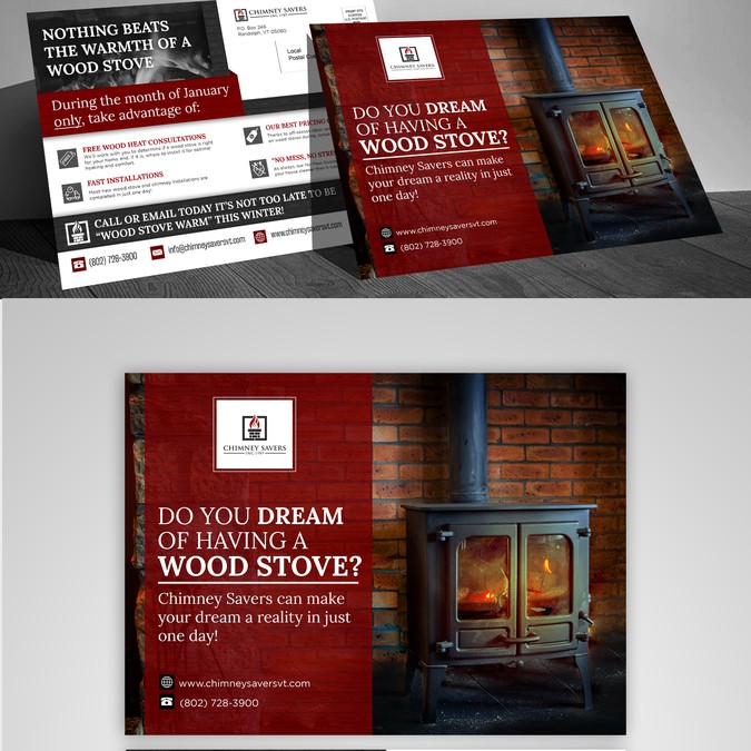 Design A Postcard To Help A Chimney Sweep Business Attract New