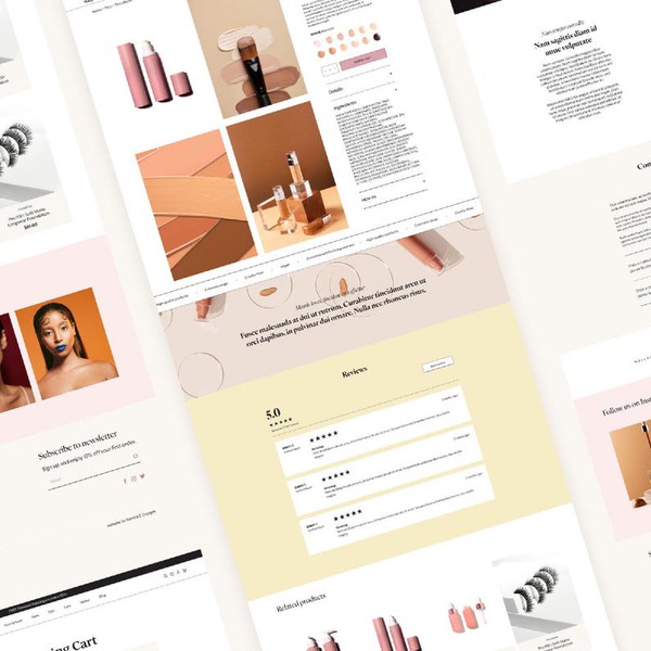 Shopify Websites Design and Build for Cosmetic Store