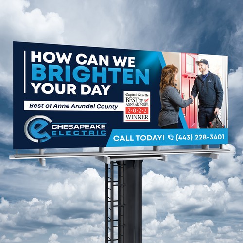 Chesapeake Electric Billboard Design by SoftSkills