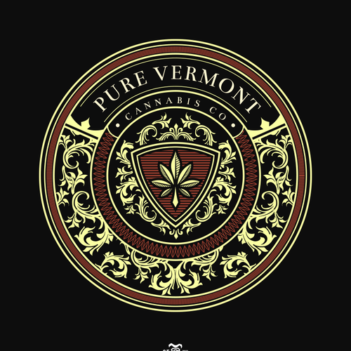 Cannabis Company Logo - Vermont, Organic Réalisé par UNICO HIJO 316