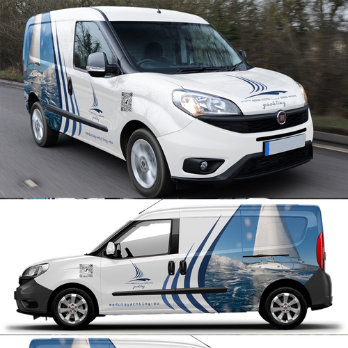 Set Sail on an Unforgettable Adventure – Design an Artistic Van Wrap for Our Charter Sailing Company Design by theANUNGs