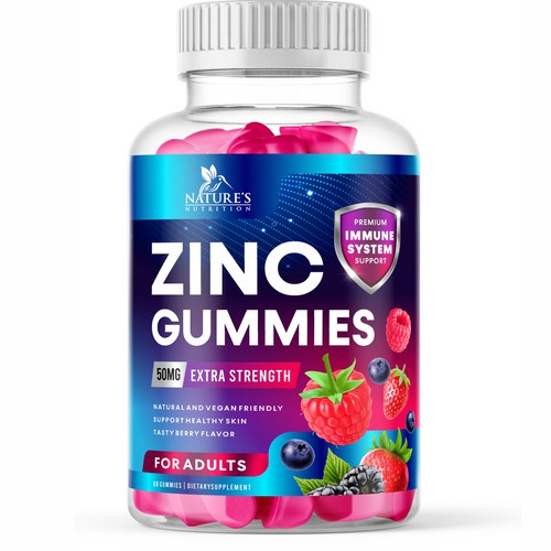 Tasty Zinc Gummies design needed for Nature's Choice Réalisé par GenScythe