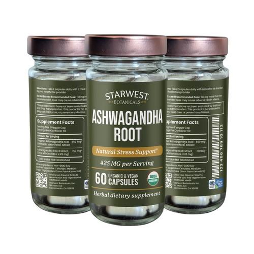 Organic Herb Capsule Label Design Design by Designlifelk