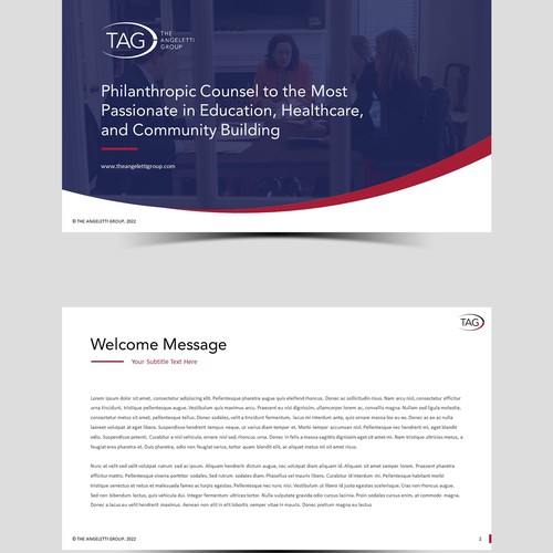 Professional and modern powerpoint template that is easy to edit for use across a variety of clients Design by obicatlia