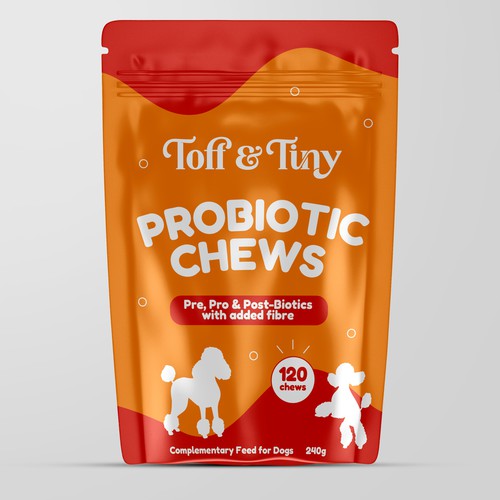 Pouch packaging design - Probiotic Chews for dogs Design by Fredrick Balois