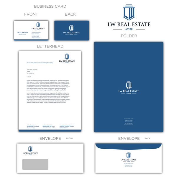 Design by Ezra Design™ titled "New corporate identity for real estate company"