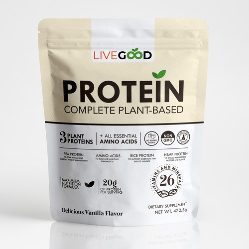 ***GUARANTEED PRIZE*** - LABEL DESIGN for Protein Powder -*****NEW***** Design by Gergana ®