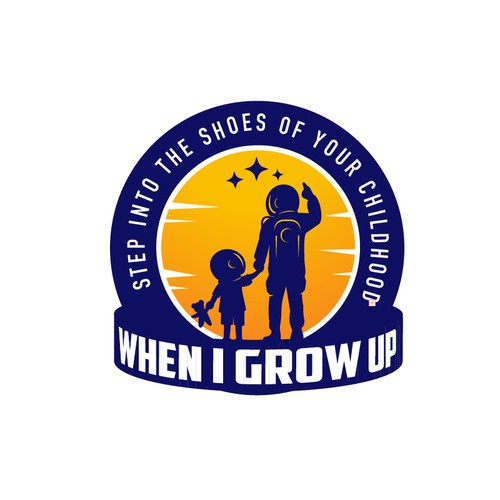 When I Grow Up Logo Design by playflowstudio