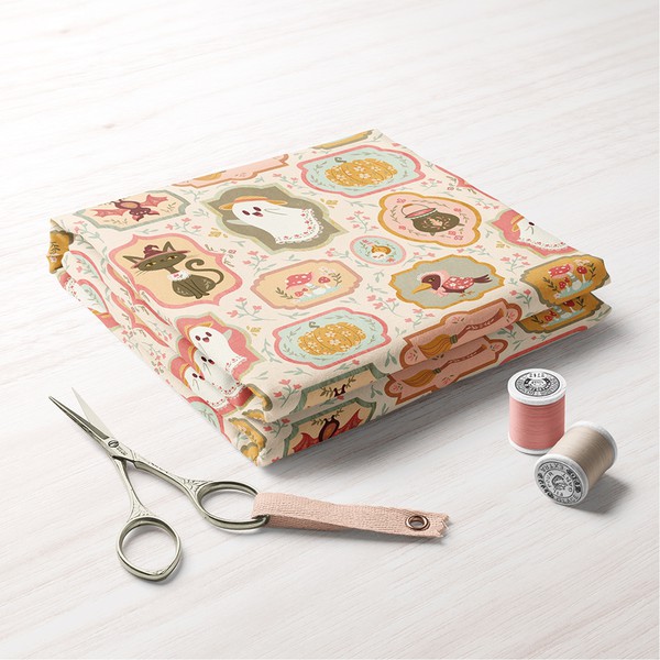 Cute Spooky Cottage Style Halloween Pattern design