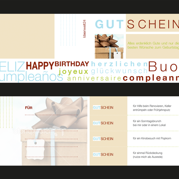 Geburtstagskarte Mit Gutscheinen Design For Birthday Card With Coupon Postcard Flyer Or Print Contest 99designs