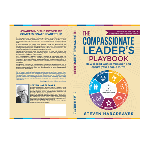 Compassionate Leadership Book Needs Practical Cover Design Design by romy