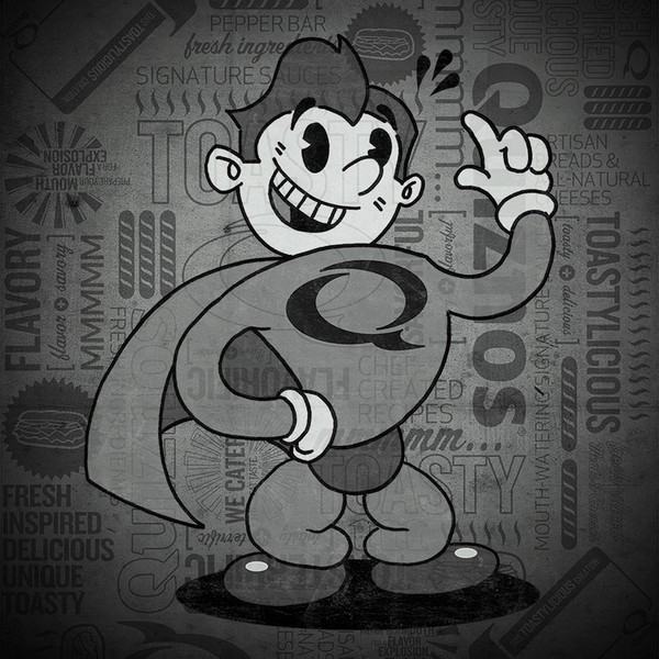 Design by MattDyckStudios titled "Illustration for Quiznos 2015 Calender"