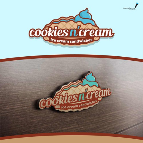 Design a cool fun logo for an ice cream shop Design by Beboldstudio