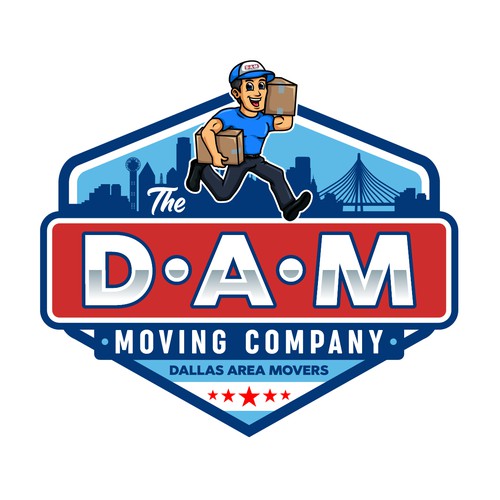 Gr8 ArtさんのDesign a fun, high-quality logo for The DAM Moving Companyデザイン