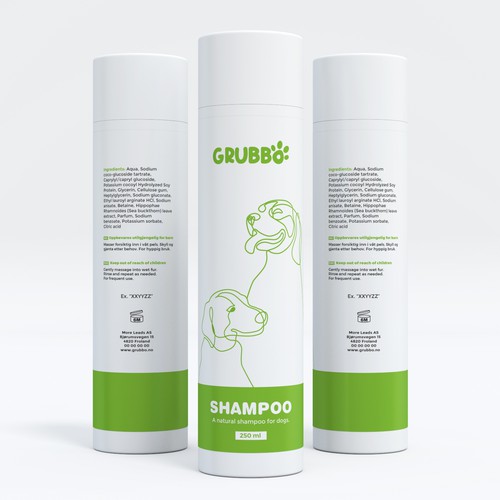 Design label for dog shampoo Design réalisé par interaksi