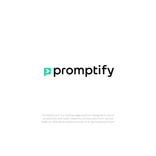 Modern, Simple and Sleek Logo for Promptify.com Design by mr.giraffe.design