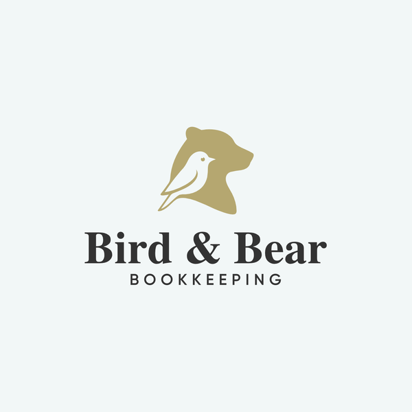 Bird & Bear Bookkeeping logo concept