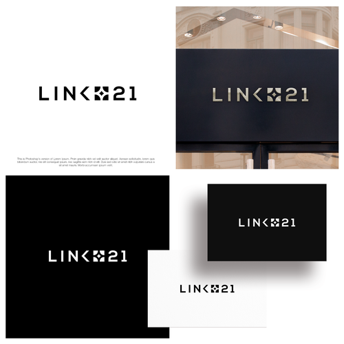 Link 21 logo en branding Design by maiki